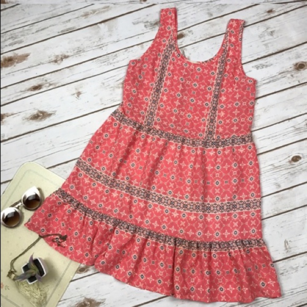Pink Patterned Sweet Journey Babydoll Dress